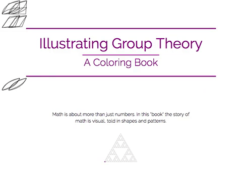 Cover for 'Illustrating Group Theory: A Coloring Book'.
